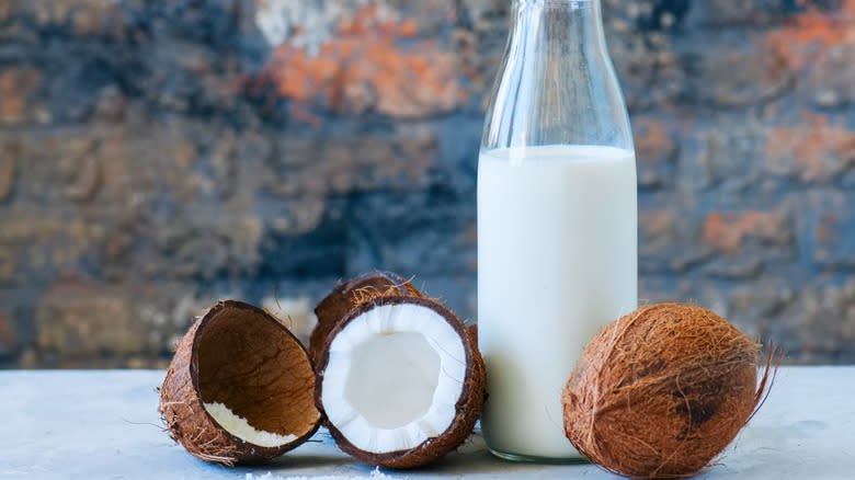 Coconut milk and coconuts