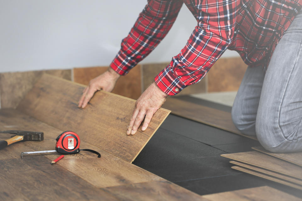 Other TikTok users shared their heating hacks, including using decorators caulk to fill gaps between floorboards. (Getty Images) 