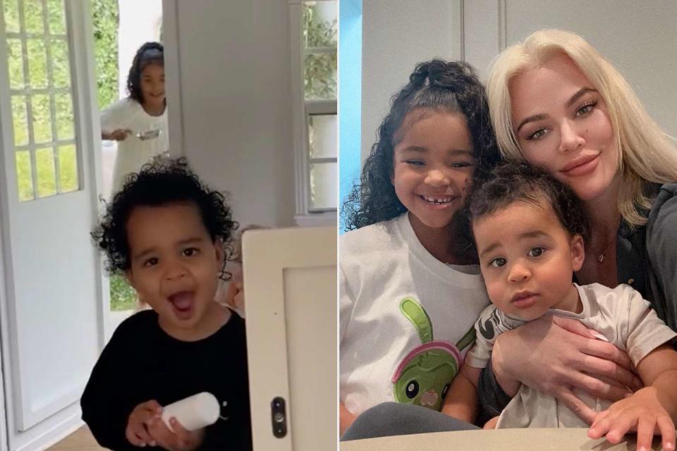 <p>Khloe Kardashian/Instagram</p> Khloé Kardashian with her kids Tatum and True