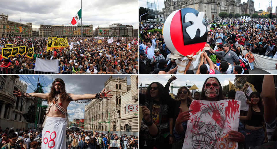 FOTOS | Así fue la marcha a 50 años de la matanza de Tlatelolco