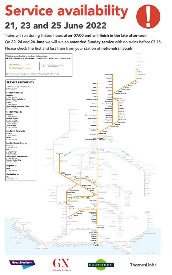 The Gatwick Express will be running a skeleton service for essential travel (Gatwick Express)