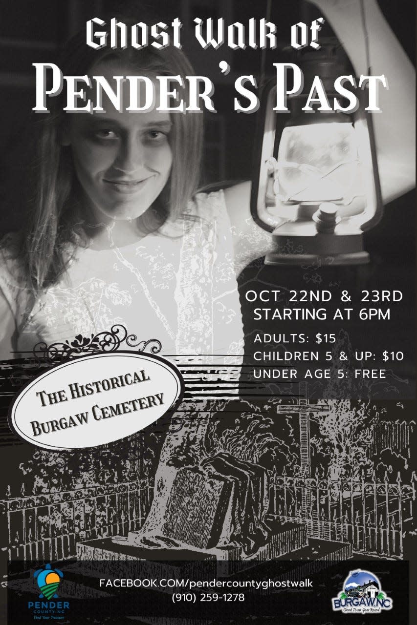 Ghost Walk of Pender's Past will be held Oct. 22-23 at Burgaw’s historic cemetery