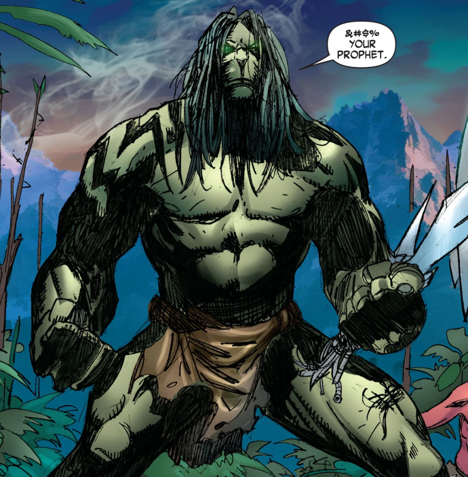 An image from Marvel Comics shows Skaar Hulk's son