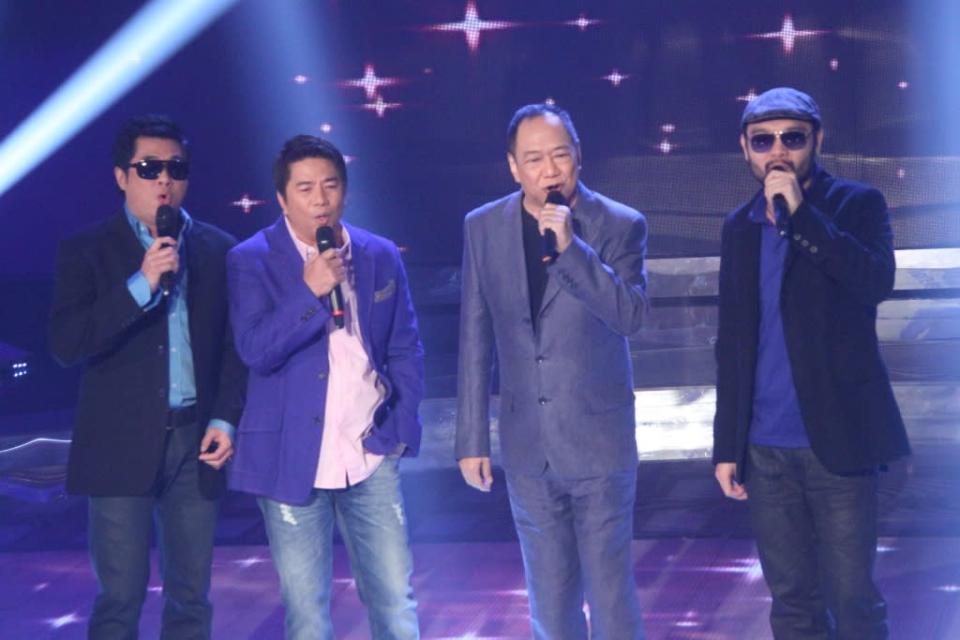 Randy Santiago, Willie Revillame, Basil Valdez and Wency Cornejo