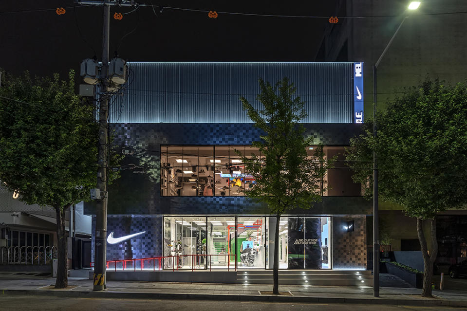 The facade of the new Nike Style store in Seoul, South Korea. - Credit: Courtesy of Nike