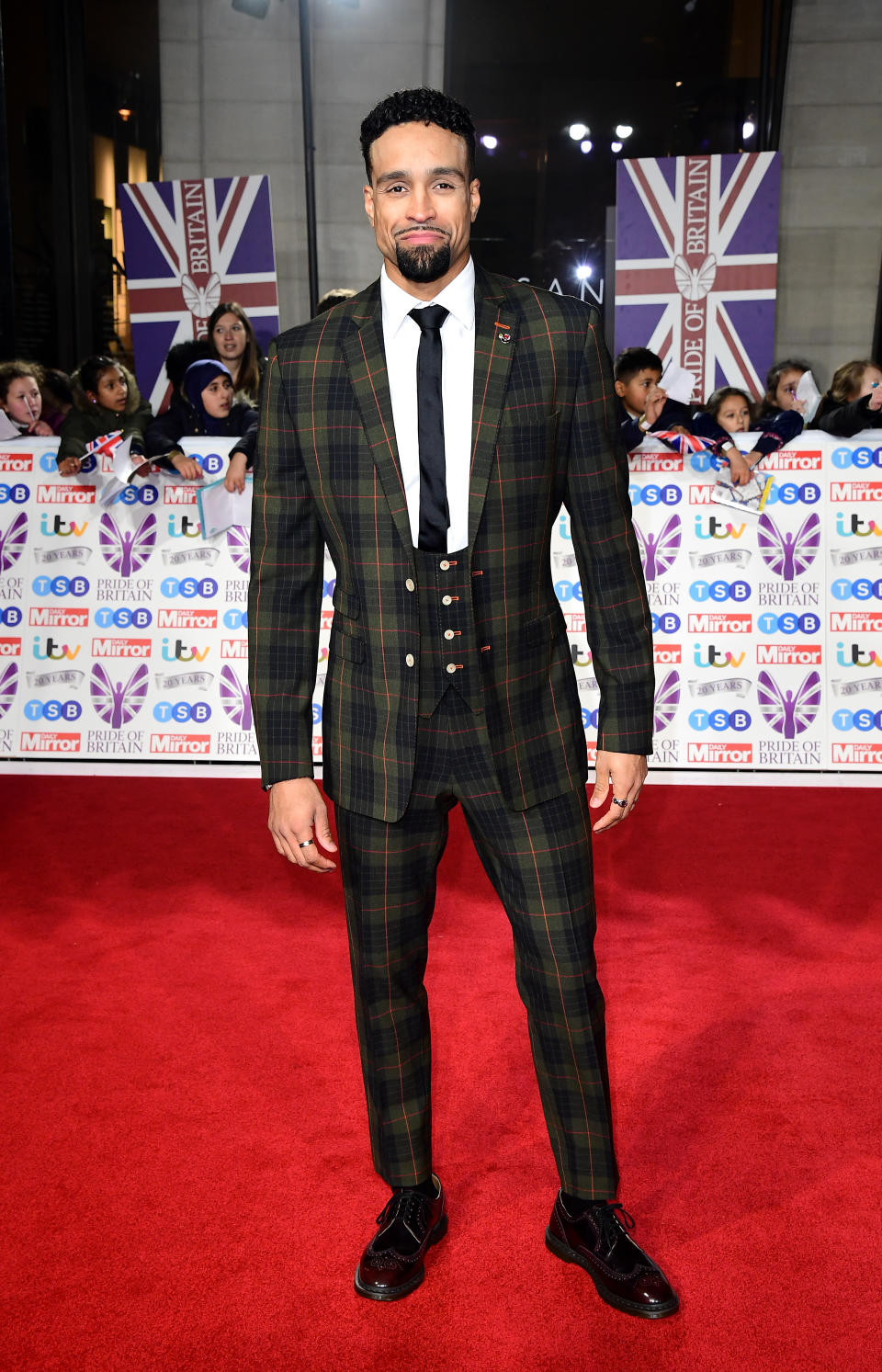 Ashley Banjo arriving for the Pride of Britain Awards held at the The Grosvenor House Hotel, London. (Photo by Ian West/PA Images via Getty Images)