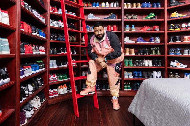 Did DJ Khaled Just Put His Air Jordan Shoes On A Pillow During An
