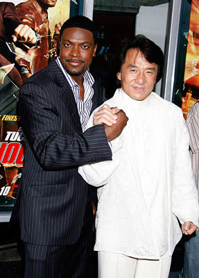 Chris Tucker and Jackie Chan at the Hollywood premiere of New Line Cinema's Rush Hour 3