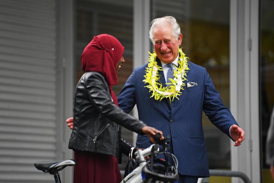 The Prince of Wales during the visit to Wesley Community Centre (PA Wire/PA Images)