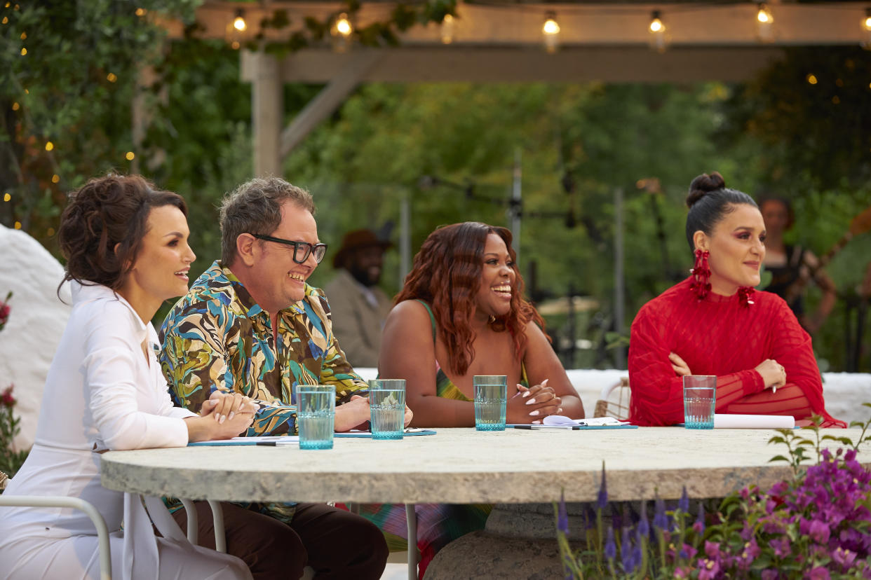  Alan Carr Samantha Barks Amber Riley Jessie Ware. 