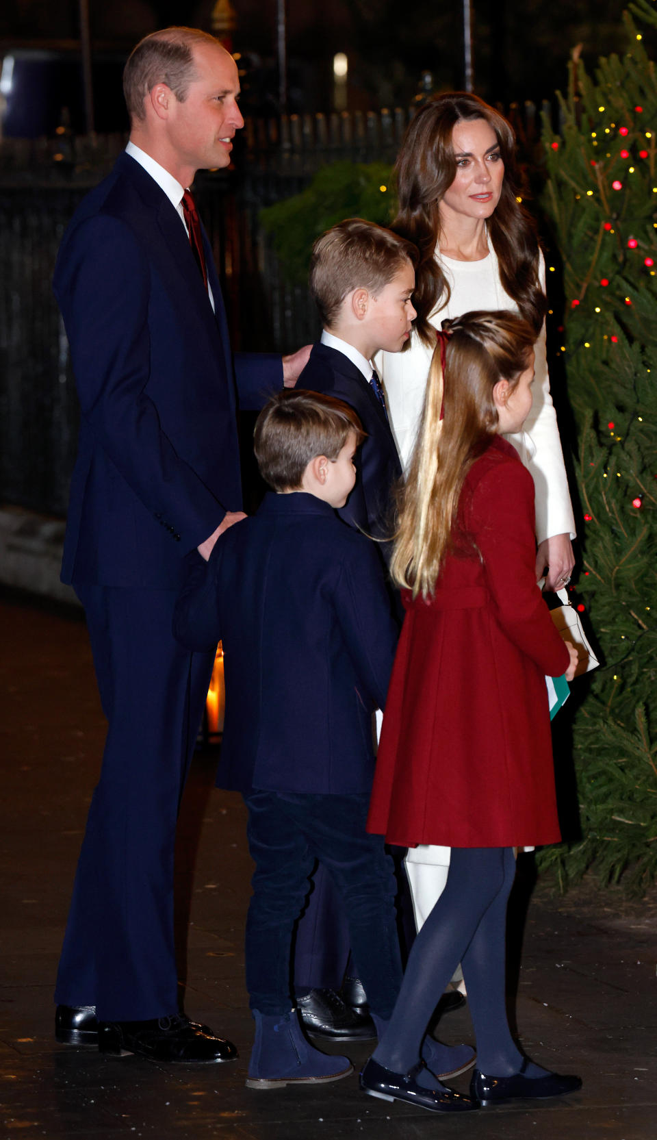 Wales family at Christmas carol concert