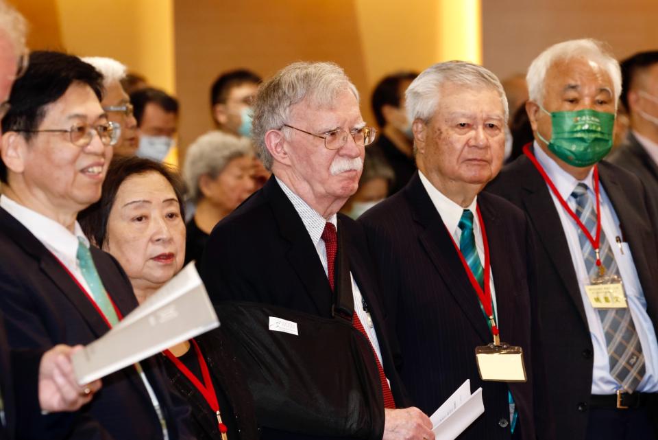 美國前白宮國安顧問波頓出席「海內外台灣國是會議」演講。廖瑞祥攝