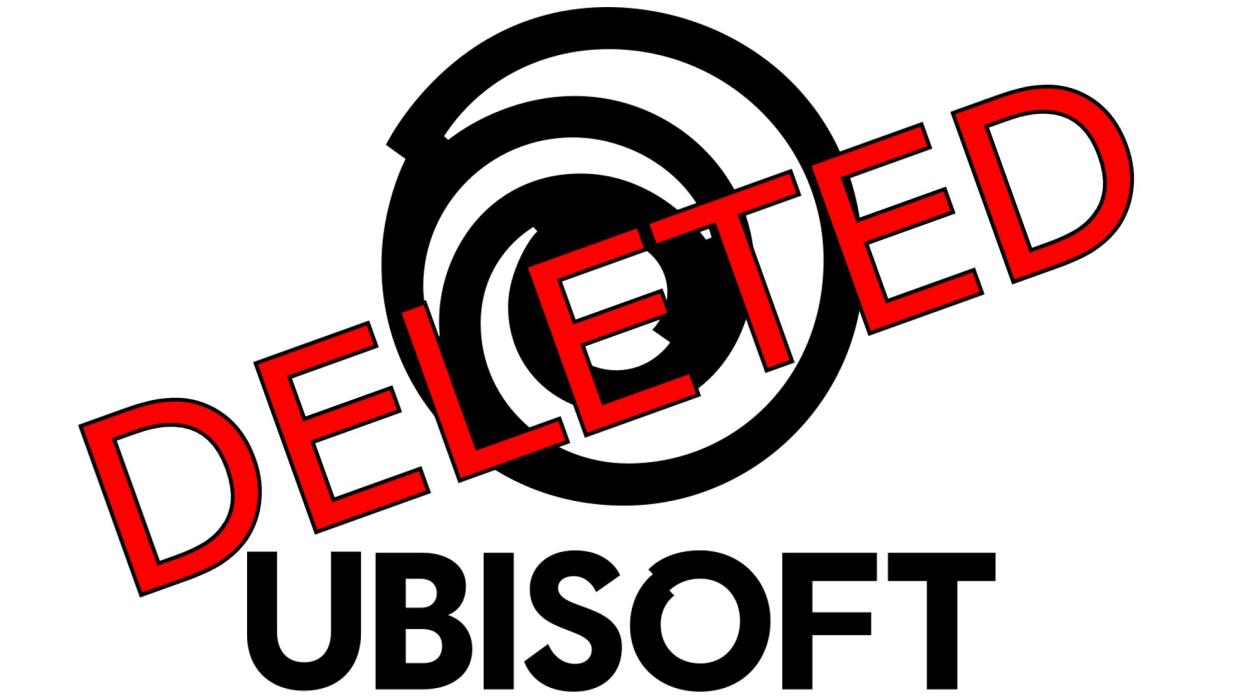  Deleted text over the Ubisoft logo 