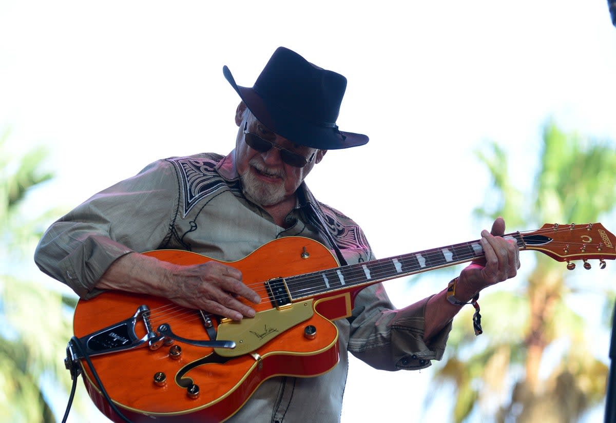 Duane Eddy onstage at the Stagecoach festival in California in 2014 (Frazer Harrison/Getty Images for Stagecoach)
