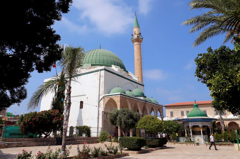 FILE PHOTO: A general view shows Al-Jazzar Mosque, completed in 1781 by Ahmad Pasha al-Jazzar, an Acre-based governor during the Ottoman period in the Old City of Acre