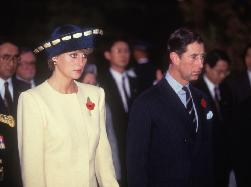 Princess Diana and Charles in 1992.