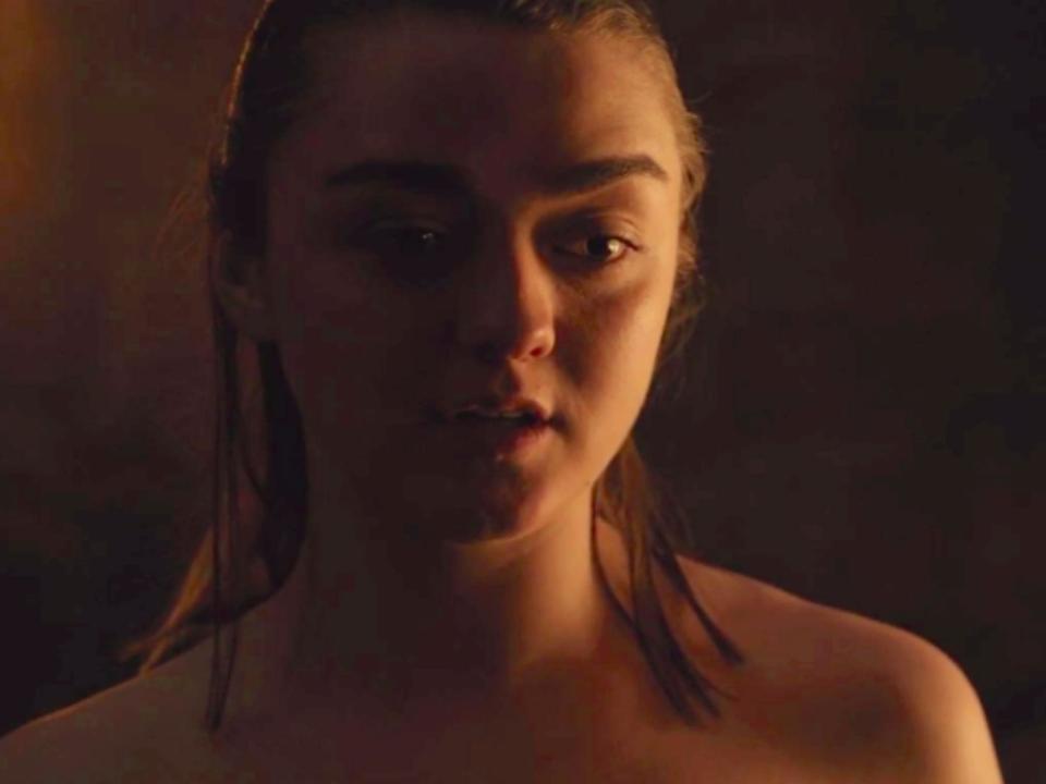 Maisie Williams thought Gendry and Arya sex scene in episode 2 was a joke (credit: HBO)