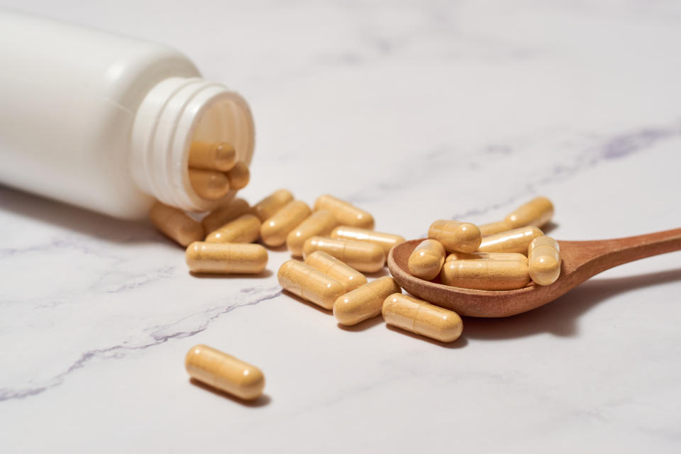 Pills of nutritional supplements and probiotics for better digestion. About 10 to 15 per cent of patients with IBD struggle with the disease lifelong. (Getty Images)