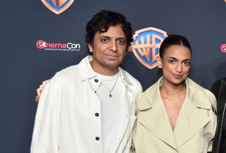 M Night Shyamalan and Ishana Night Shyamalan attend CinemaCon convention in April 2024 (Getty Images for CinemaCon)