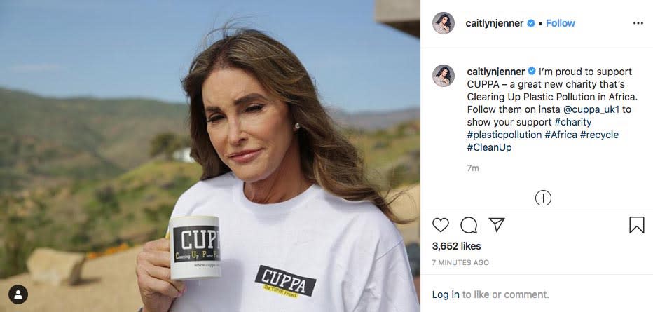 Caitlyn Jenner’s post on Instagram (Channel 4/Dispatches/PA)