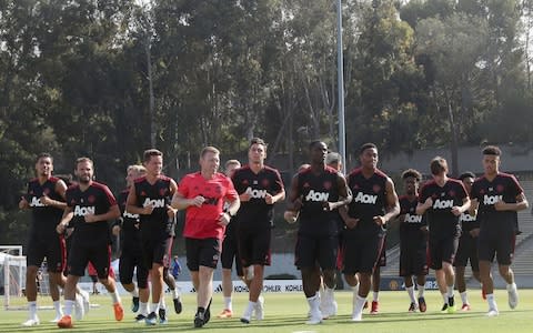 Sanchez's Manchester United teammates training in Los Angeles this week - Sanchez's Manchester United teammates training in Los Angeles this week - Credit: Getty Images