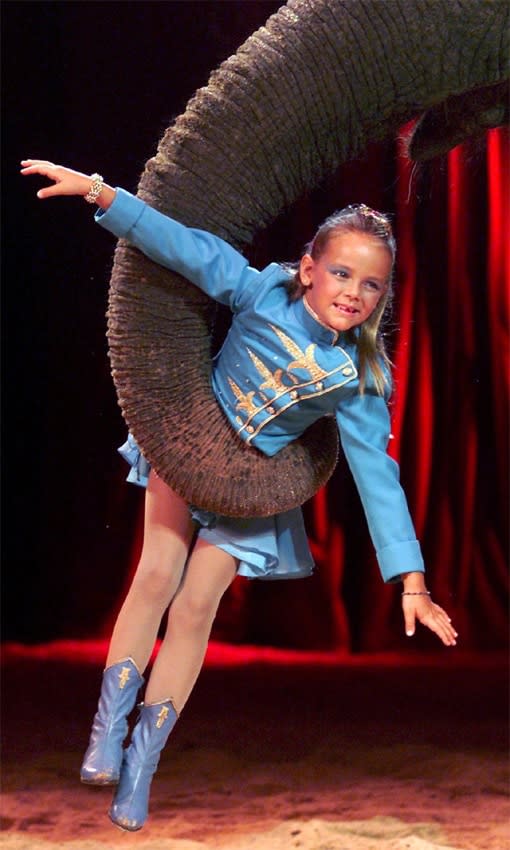 Pauline Ducruet, de niña en el circo