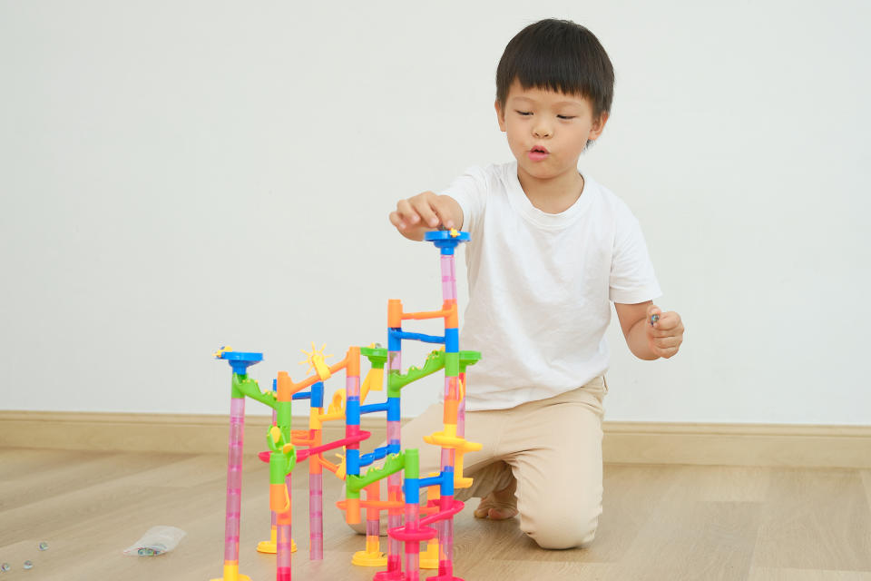A marble run is considered a great logic toy. (Photo: Getty Creative)