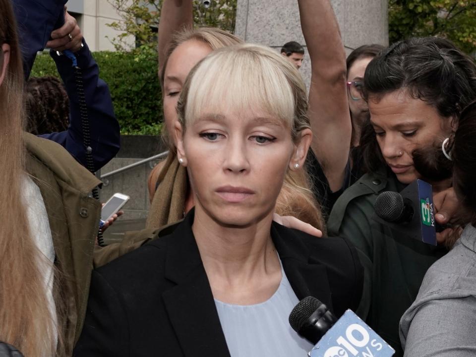 Sherri Papini leaves the federal courthouse after being sentenced to 18 months in prison in September 2022.