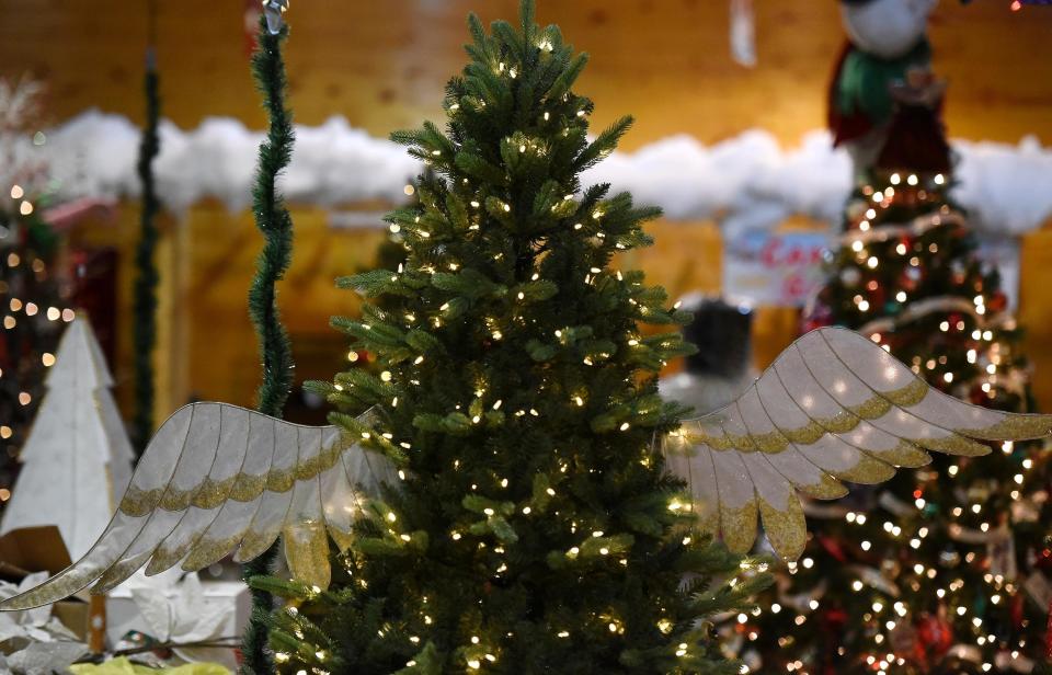 Themed Christmas trees, like this angel tree, are a centerpiece of the Beaver County Christmas Extravaganza.