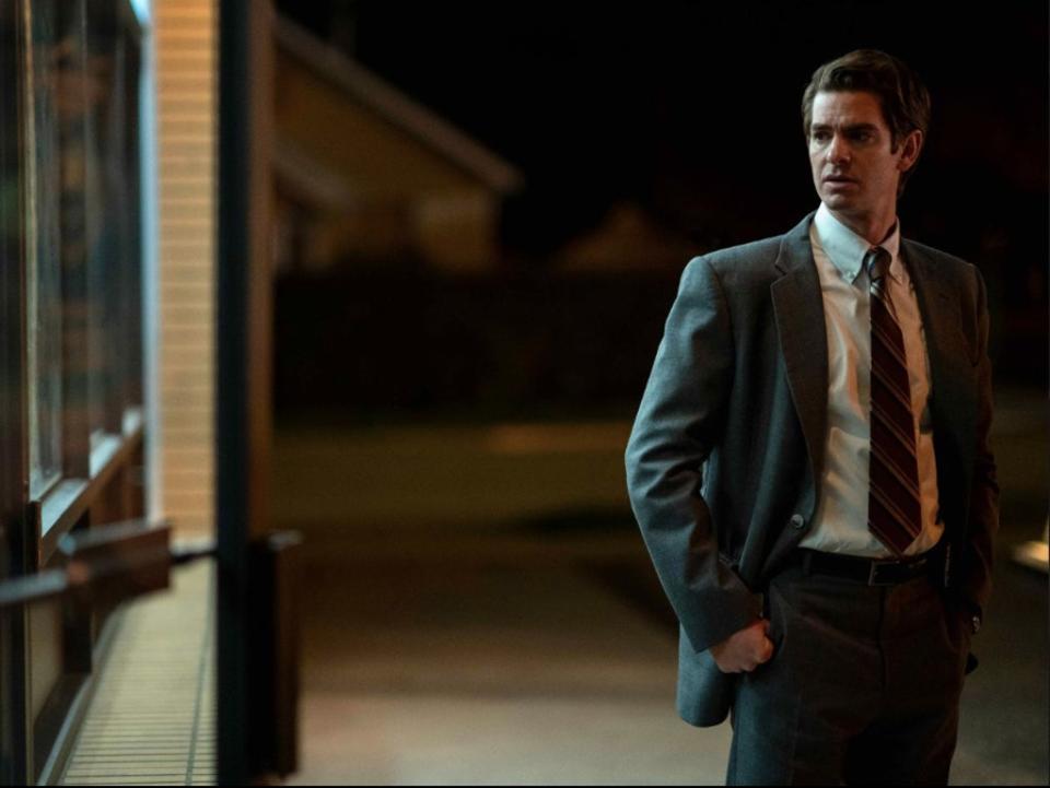 Andrew Garfield in a still from Under the Banner of Heaven (FX)