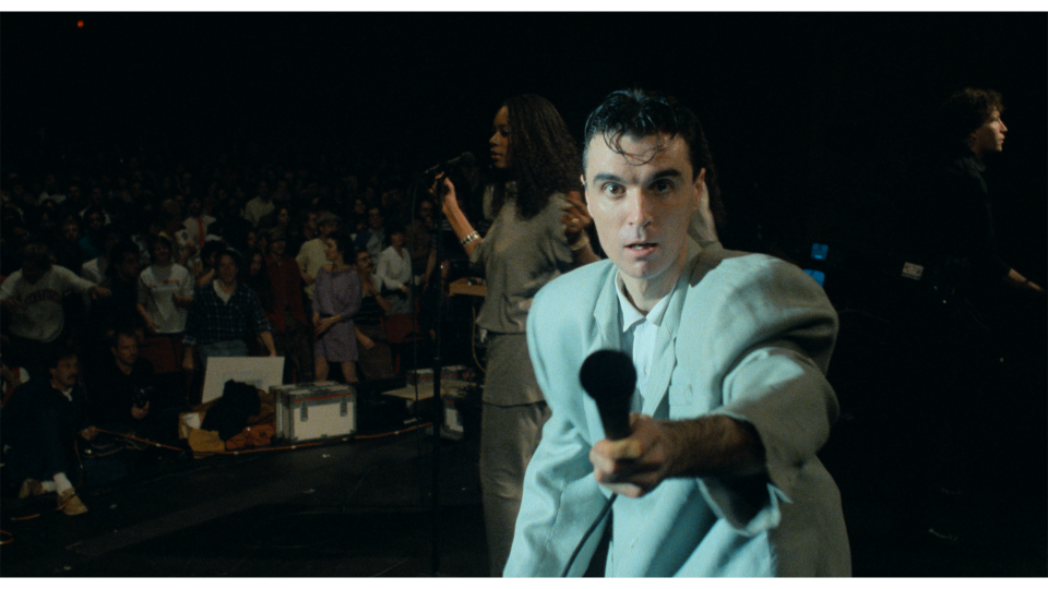 Lynn Mabry, left, and David Byrne in "Stop Making Sense."