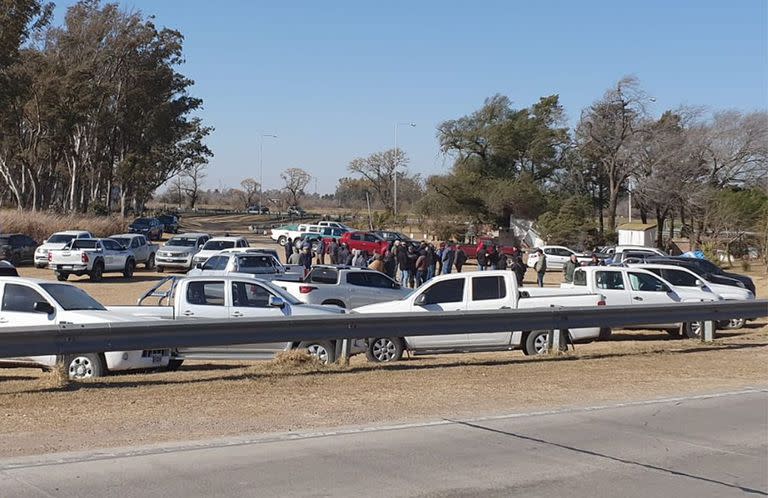 A la vera de la ruta, en la localidad cordobesa de Bell Ville se llevó a cabo la única asamblea de productores en esa provincia por el paro del campo