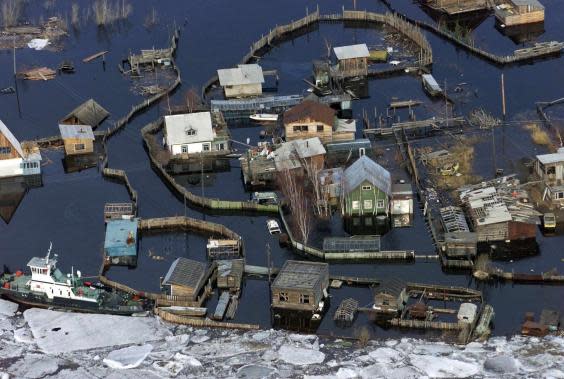 Yakutsk suffered a severe flood in 2001 (EPA)