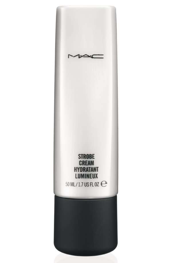 <p>A moisturiser that lifts and boosts tired and dull skin (must be why it’s so popular with exhausted working women), the MAC Strobe Cream is great for using on-the-go and whenever your complexion needs a quick pick-me-up. </p><p><a href="http://www.maccosmetics.co.uk/product/13824/364/Products/Skincare/Moisturizers/Strobe-Cream" rel="nofollow noopener" target="_blank" data-ylk="slk:Buy it here.;elm:context_link;itc:0;sec:content-canvas" class="link ">Buy it here. </a></p>