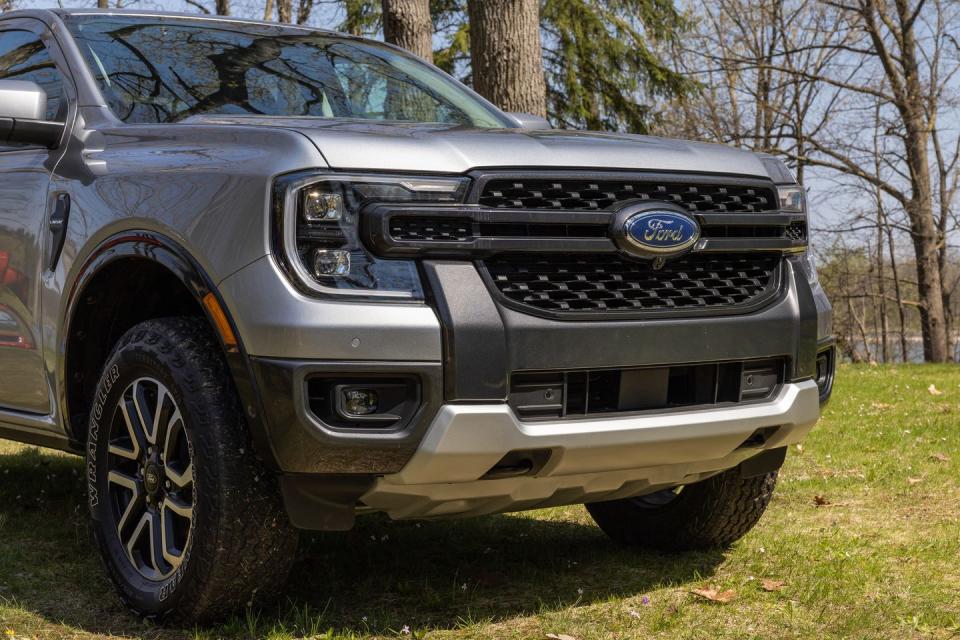 2024 ford ranger staged outside near the woods near dexter, michigan