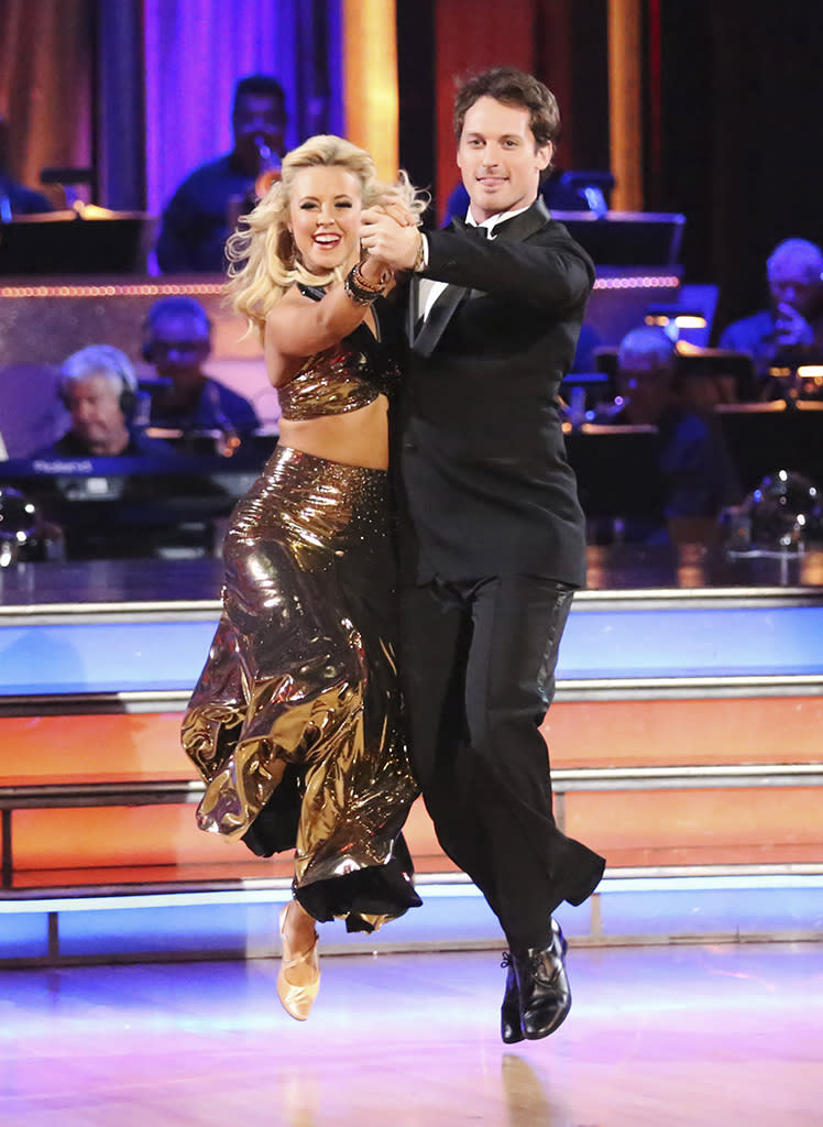 Chelsie Hightower and Tristan MacManus perform on "Dancing With the Stars."