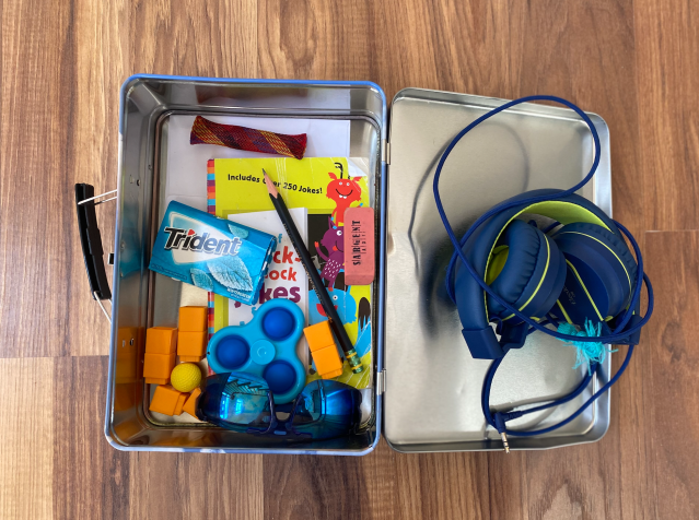 Alysha Tagert&#39;s coping toolbox for her son.
