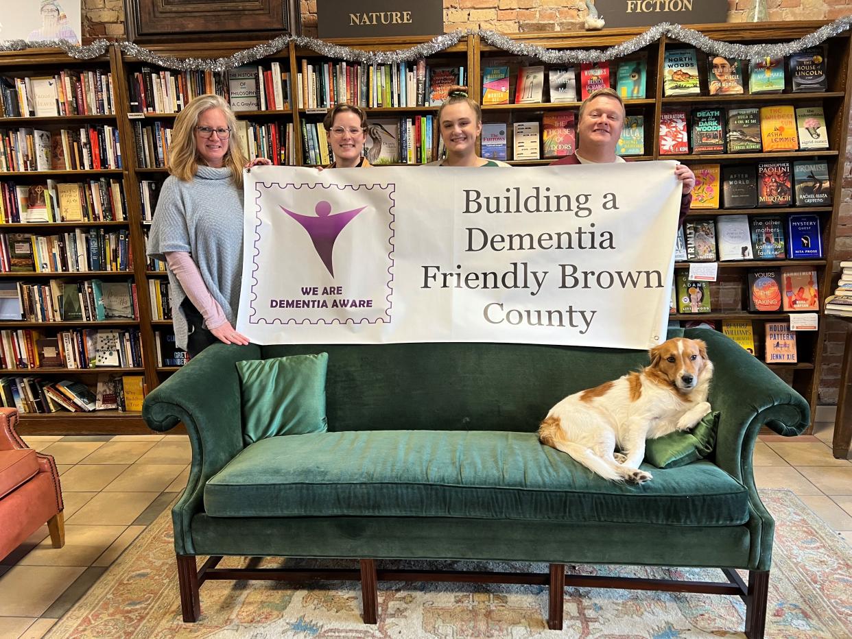 Lion's Mouth Bookstore received Purple Angel training Thursday, Dec. 21, 2023, which will enable its staff to respond with knowledge and compassion to customers with dementia and their caregivers. It's one of 10 businesses in Green Bay that have signed on to becoming dementia-friendly.