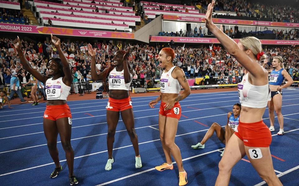 England men's and women's relay teams land Commonwealth Games gold medals - GETTY IMAGES