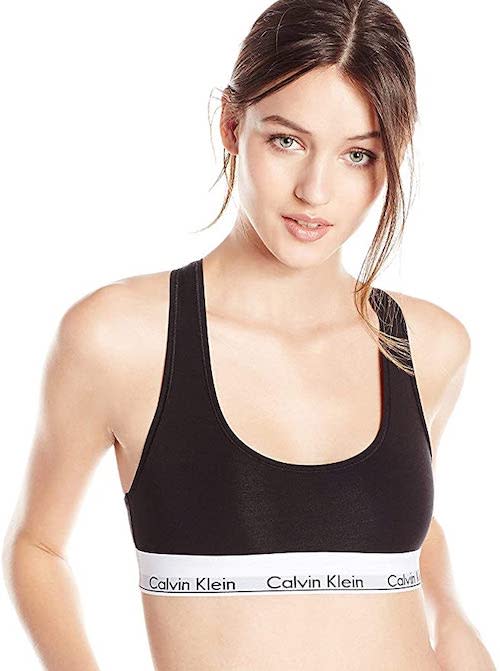 Calvin Klein Women's Invisibles Comfort Seamless Adjustable Skinny Strap  Bralette Bra