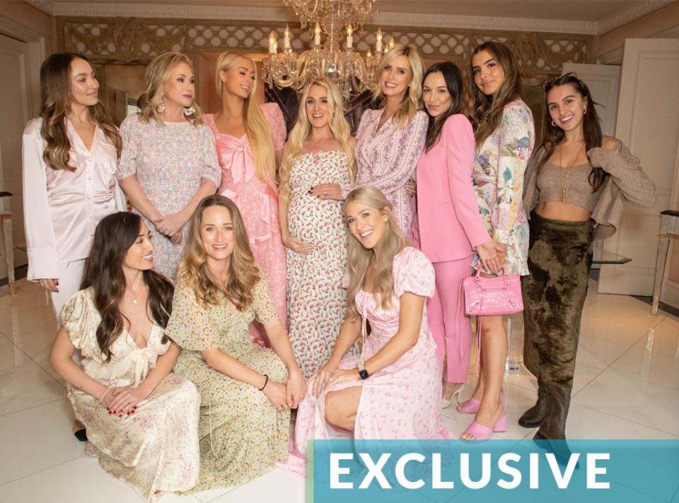 Kathy Hilton, Kim Richards, Kyle Richards, daughters, Paris Hilton, Nicky Hilton, Brooke Weiderhorn, baby shower