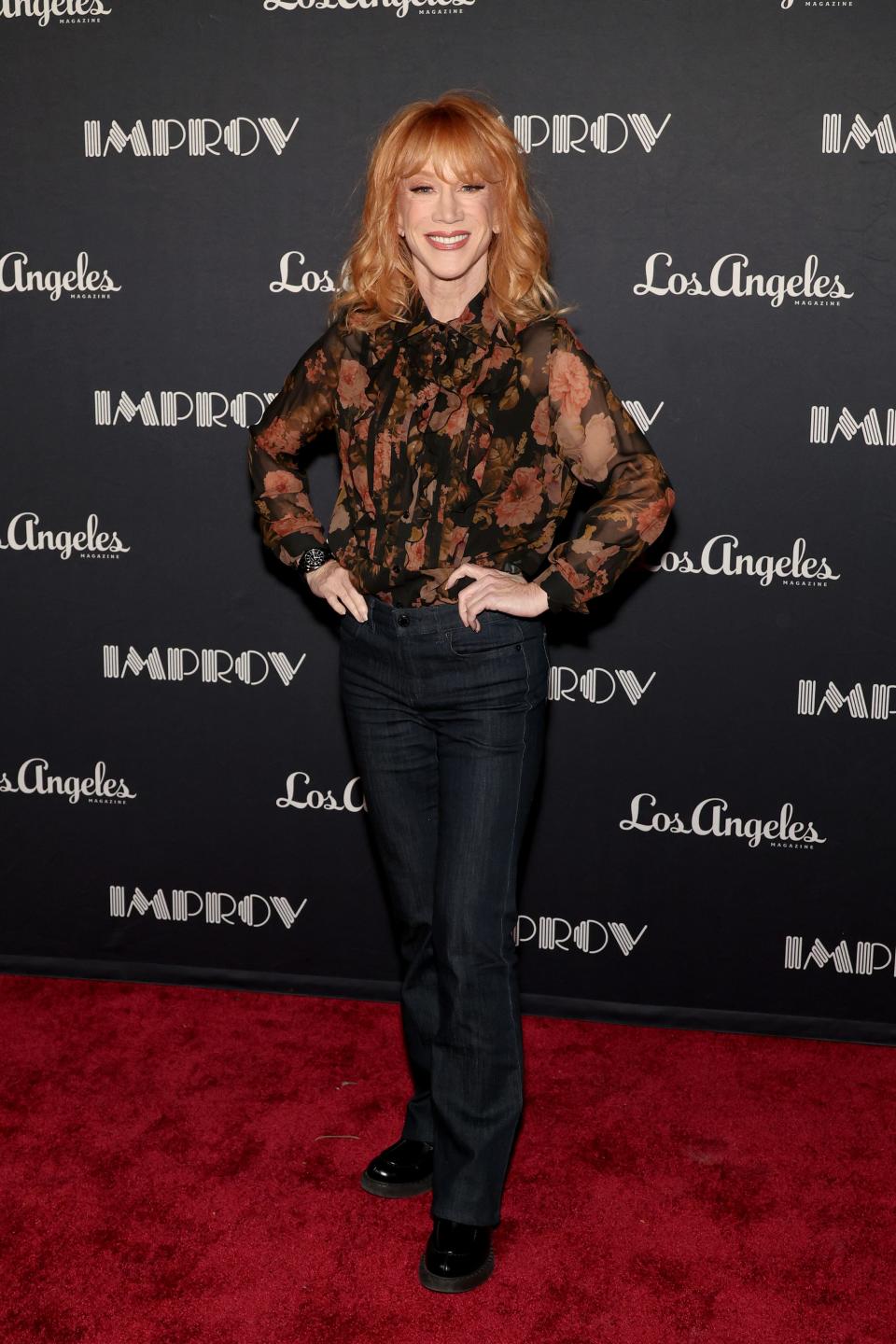 Kathy Griffin attends the 60th Anniversary at The Improv at Hollywood Improv in Los Angeles.