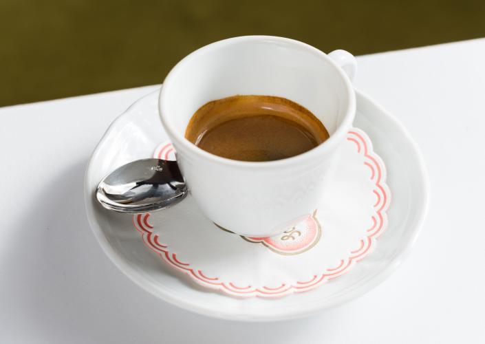 Espresso is one of the more popular coffee options at Sant Ambroeus.