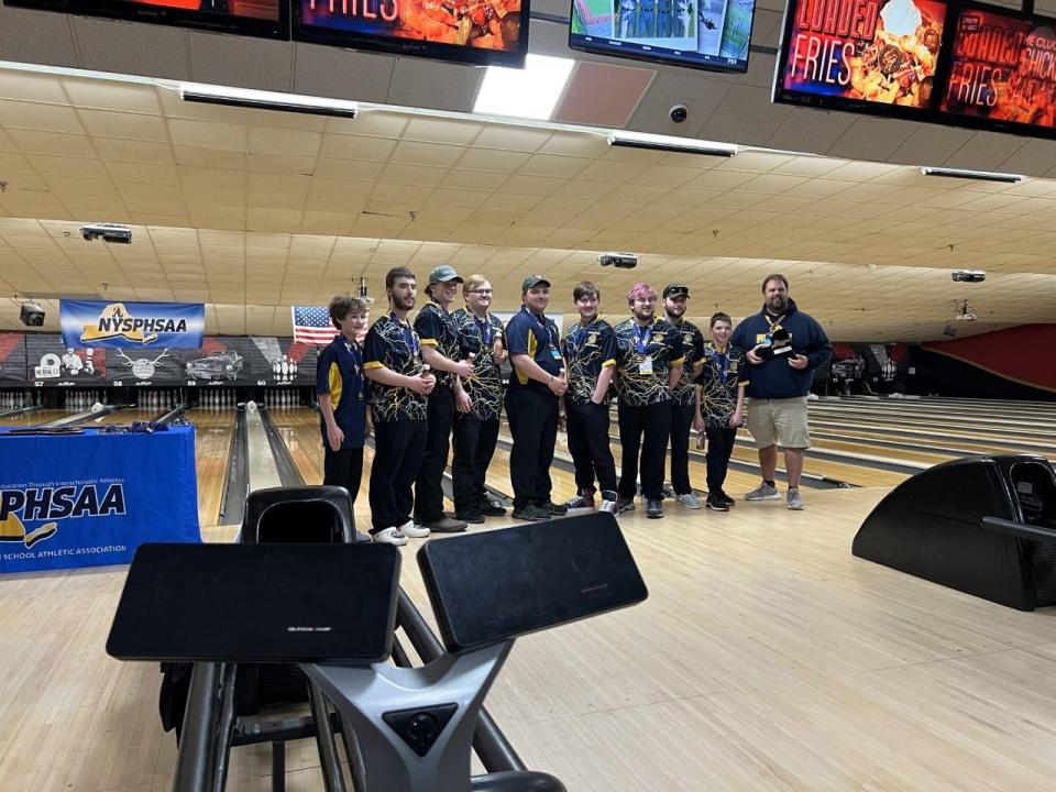 Marcus Whitman placed third in the NYSPHSAA Division II Boys Bowling Championships Sunday in Syracuse.