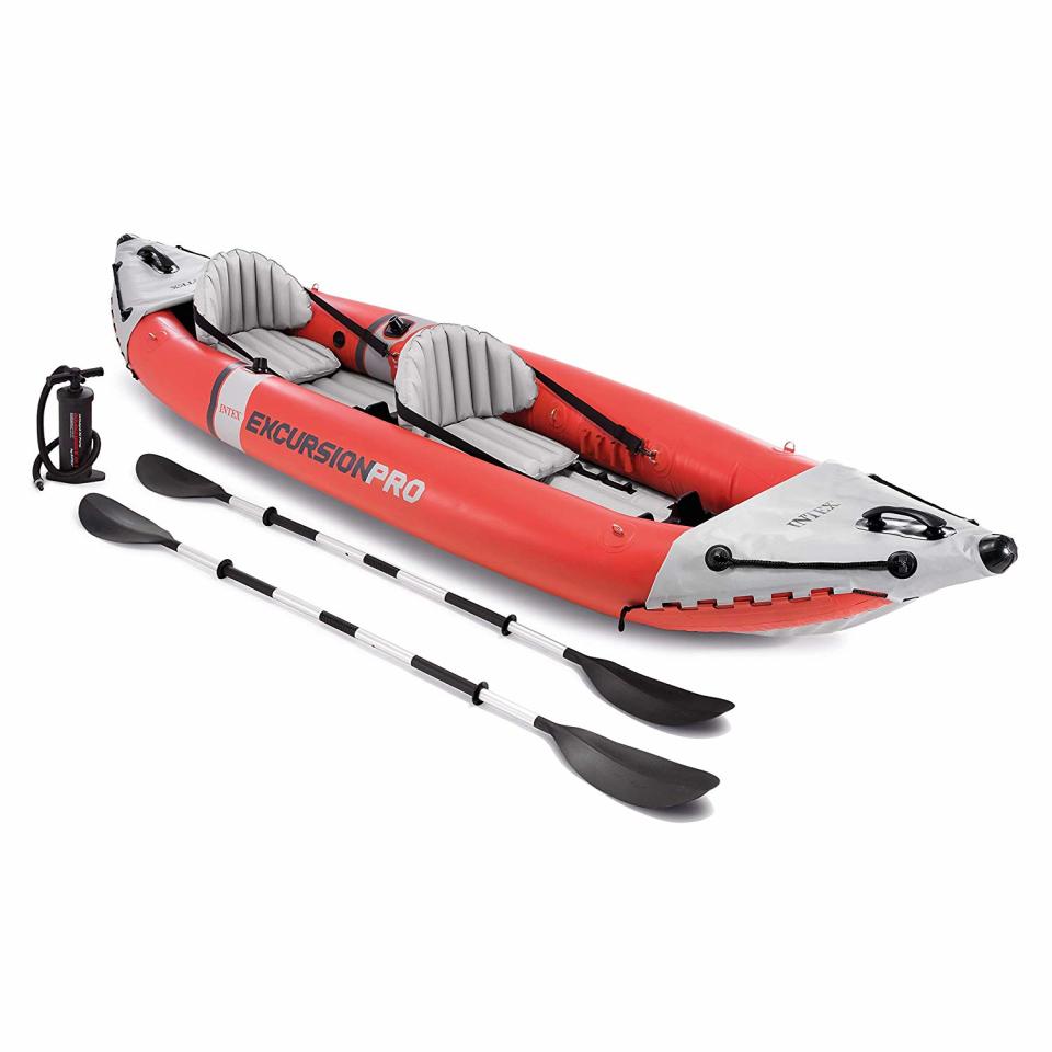 This kayak is made for fishing trips. (Photo: Amazon)