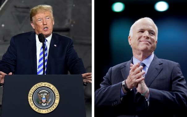 Donald Trump and John McCain