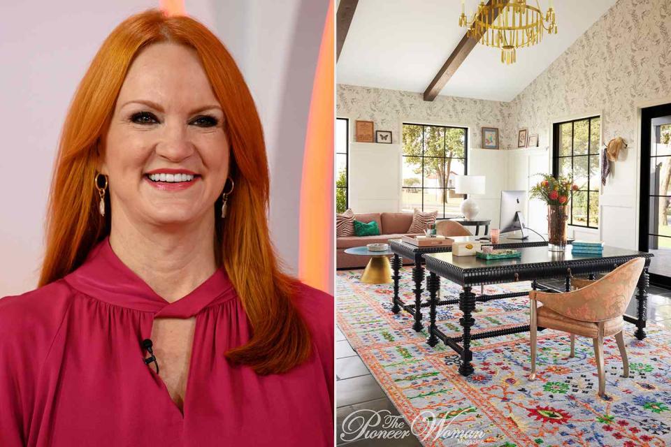 <p>Nathan Congleton/NBC/NBCU Photo Bank; Buff Strickland/The Pioneer Woman Magazine </p> Ree Drummond is showing off her new house, which includes her first home office