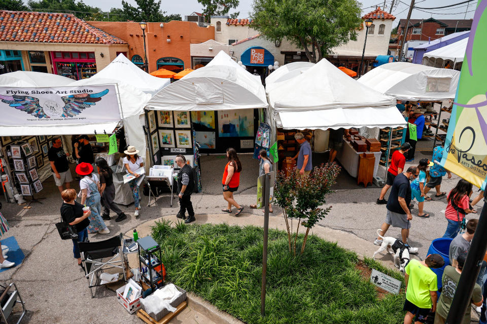 Hundreds of people attend the Paseo Art Festival in Oklahoma City on Saturday, May 27, 2023.