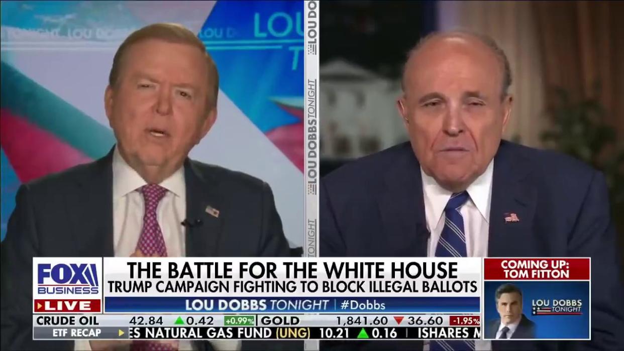 Rudy Giuliani on Lou Dobbs Fox Business