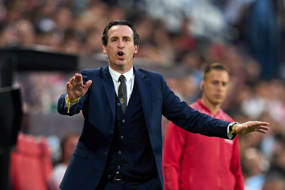 Unai Emery, entrenador del Villarreal, durante un partido de la Liga Santander en Madrid, España. (Foto: Ángel Martínez/Getty Images)